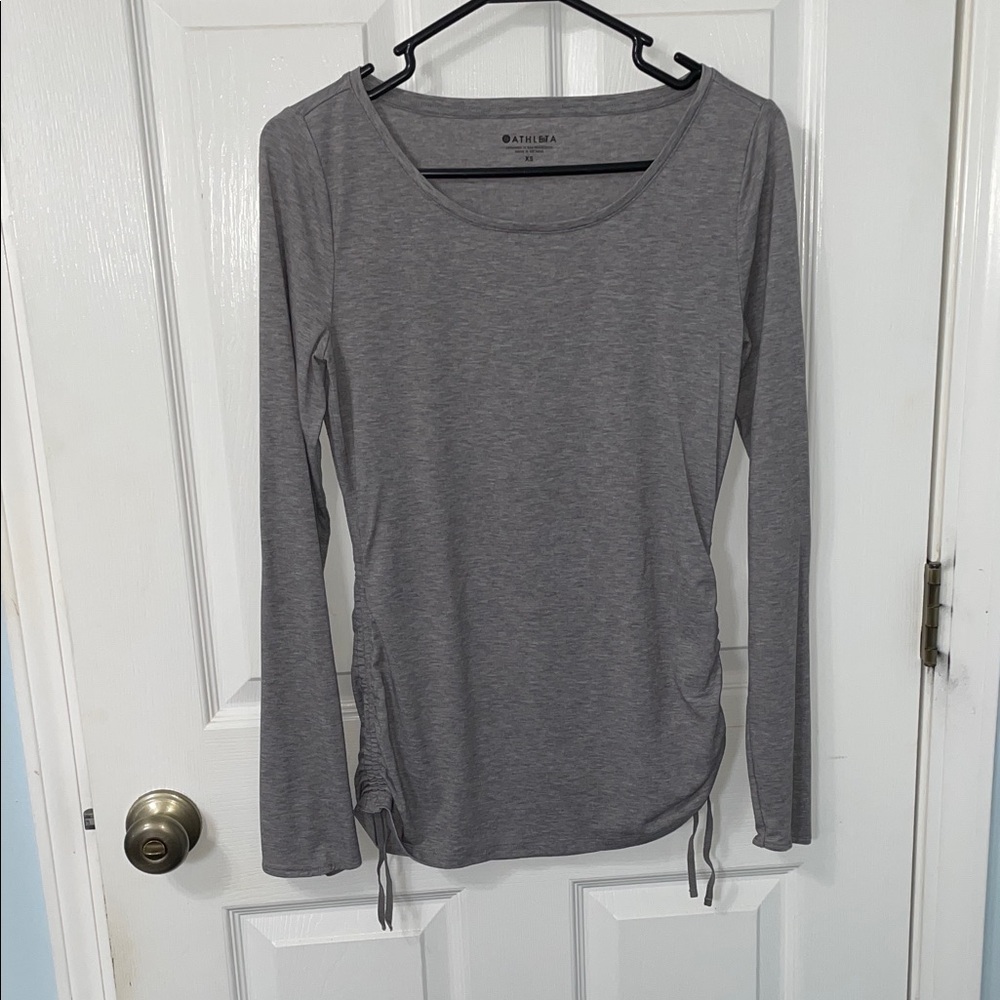 Athleta Gray Long Sleeve Tee